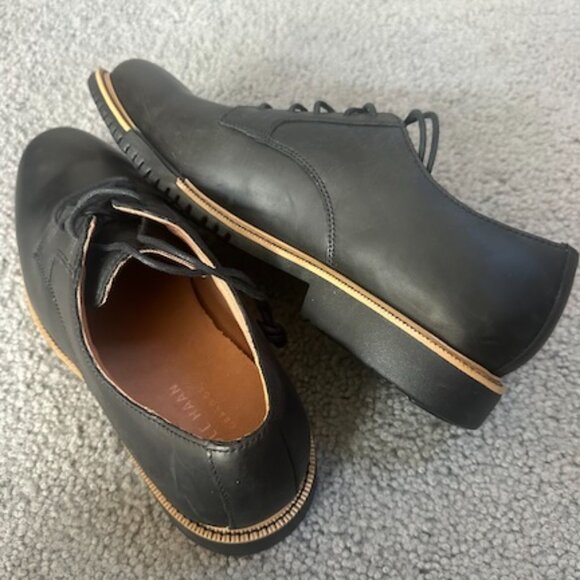 Cole Haan Great Jones Plain Toe Oxford C22001 Black Leather Sz 10 M - NWOB - Picture 3 of 11